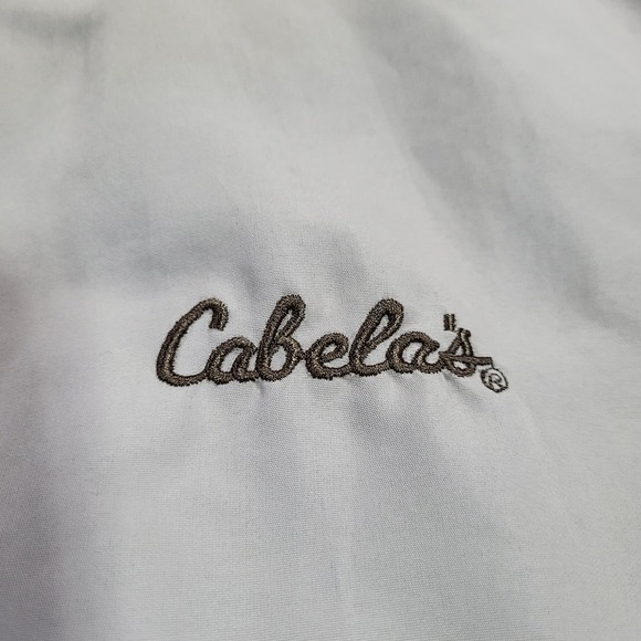 Cabelas Outdoor Gear Fleece Lined Jacket Mens Large Tan Zip Up Warm Lined - Picture 6 of 11